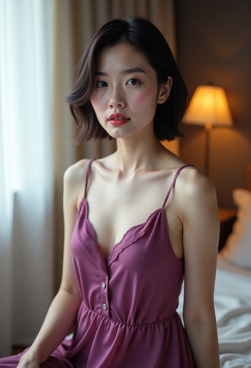 两人在车站旧照片前交谈